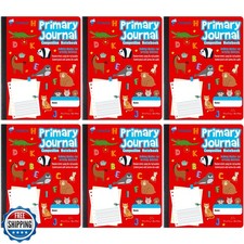 Fulmoon 6 Pcs Primary Composition Notebook K-2 with Picture Space Primary Jou