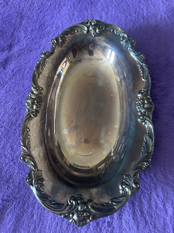 Vintage King Francis Reed & Barton 13” Silver Oval  Serving Platter