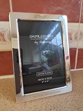 Image of Silver Plated Photo Frame IMPRESSION by Juliana 4"x6" New In A Box
