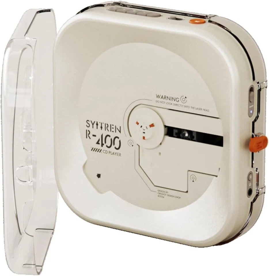 R400 Vintage CD Player mit Bluetooth, Retro Portable CD Player