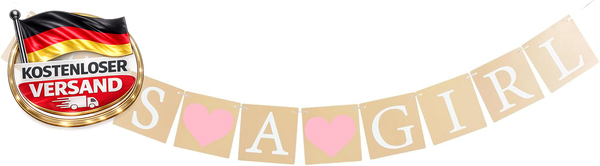 Babyparty Banner MäDchen Dekoration FüR Gender Reveal Und Baby Shower-image
