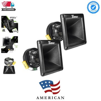 2X TPT-DH175 Horn Drivers 500 Watts 1'' Exit High Frequency Compression Driver...