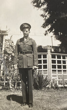 1940s WWII US Military Soldier Handsome Man in Uniform Original Old Photo P17r17
