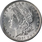 1901-O Morgan Silver Dollar PCGS MS65 Blast White Great Eye Appeal