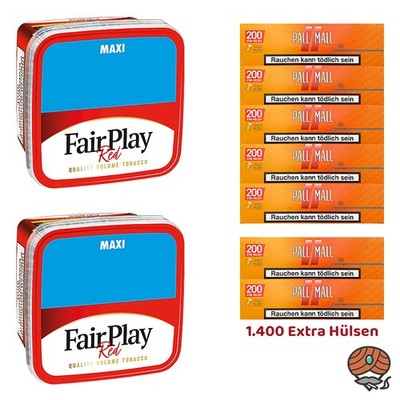 FairPlay Volumentabak Maxi Box 2x 300g, 1400 Pall Mall Allround Xtra Hülsen