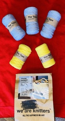 We Are Knitters Frank Basket Kit with 5 Skeins of Tape Yarn & WAK Bag YARN ONLY