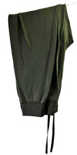 Women's Athletic Green Drawstring Jogging Pants- Size: Medium- Elastic Waist 32"