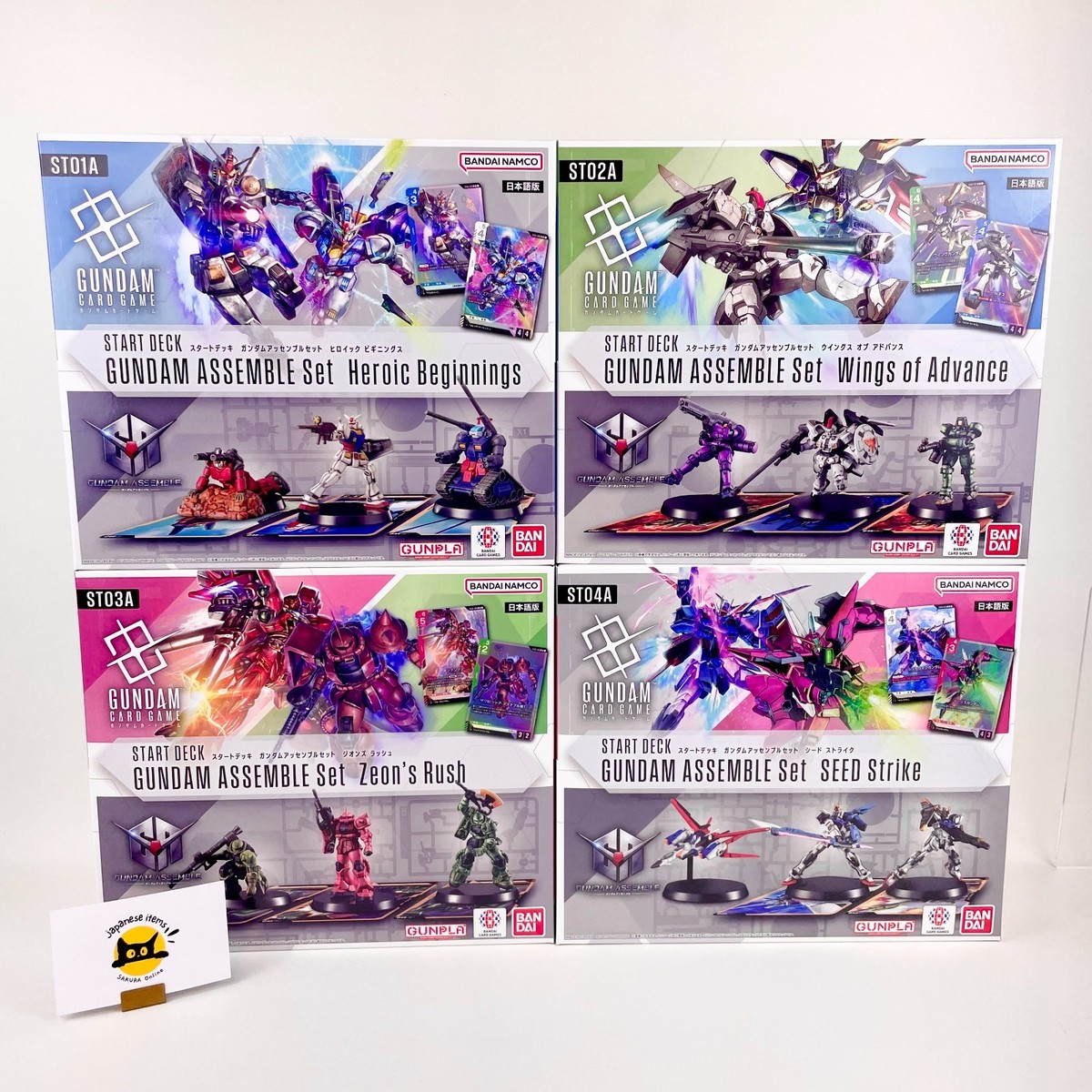 Gundam Card Game Start Deck ST01A ST02A ST03A ST04A Japan Assemble