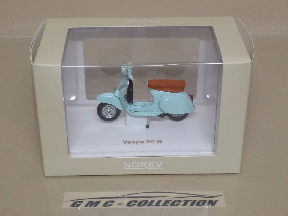 PiAGGiO VESPA 50N 1969 ACQUA MARINA BLUE SCOOTER MOTO NOREV 1/18 - Immagine 3 di 3