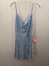 Pre-Owned Lulus Blue Size XL Floral Shift Knee Length Sleeveless Dress