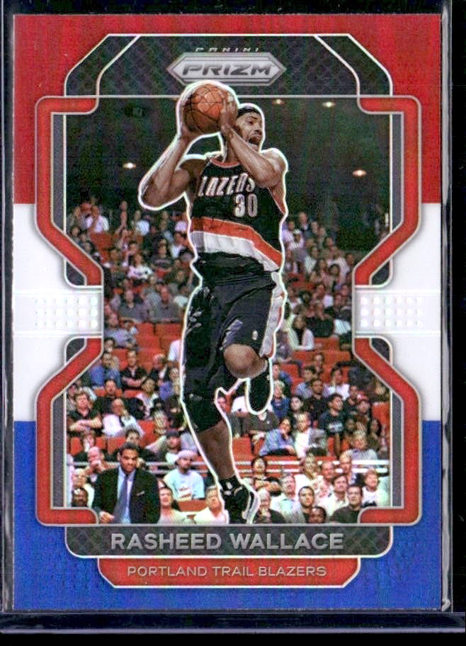 2021-22 Panini Prizm Red White & Blue Rasheed Wallace #258