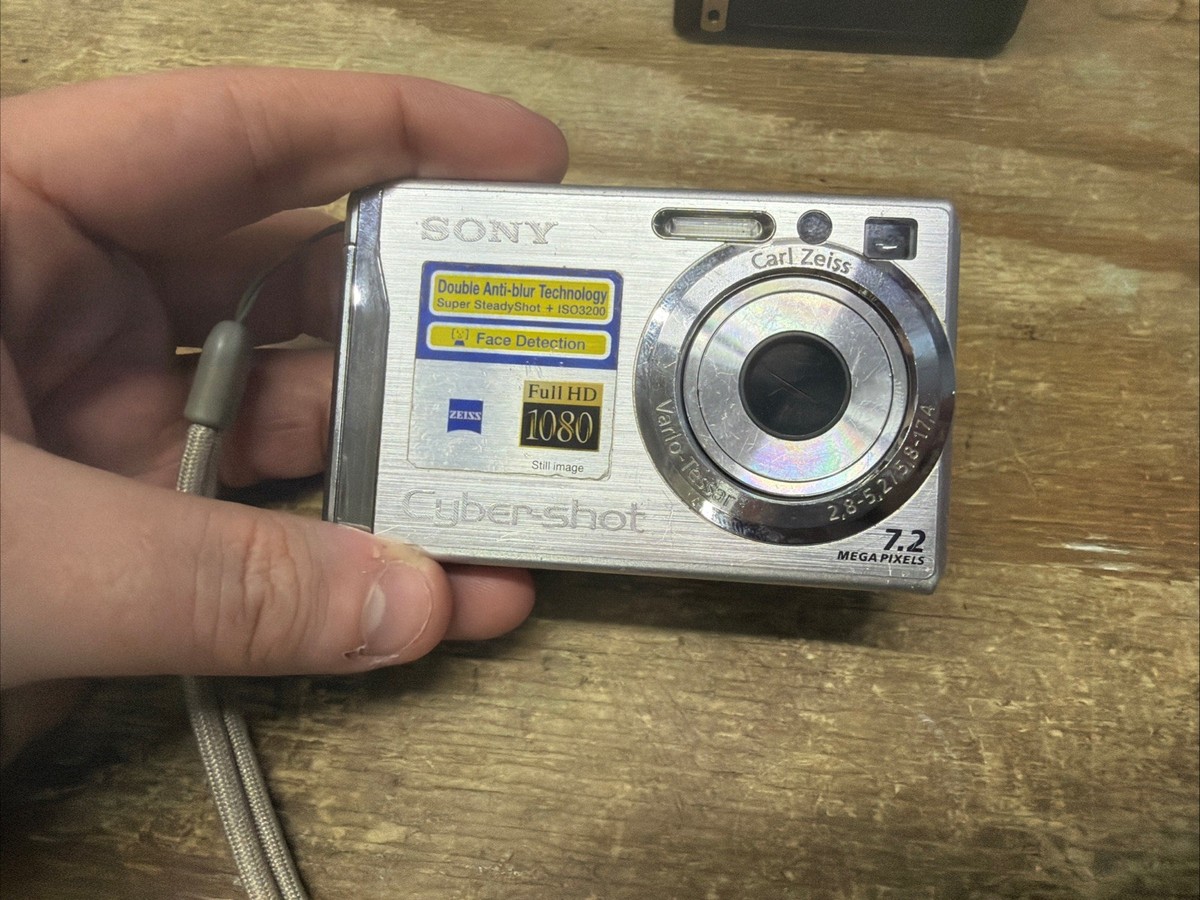 Sony Cyber-shot DSC-W80 7.2MP Digital Camera - Silver for sale