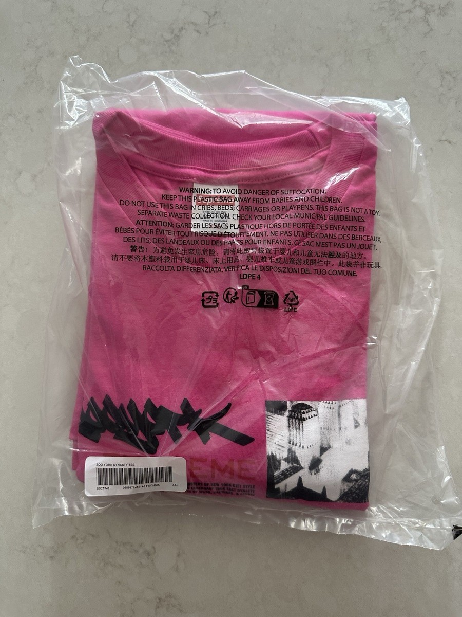 Size XXL - Supreme SS25 Zoo York Dynasty Tee Graphic Fuchsia Pink