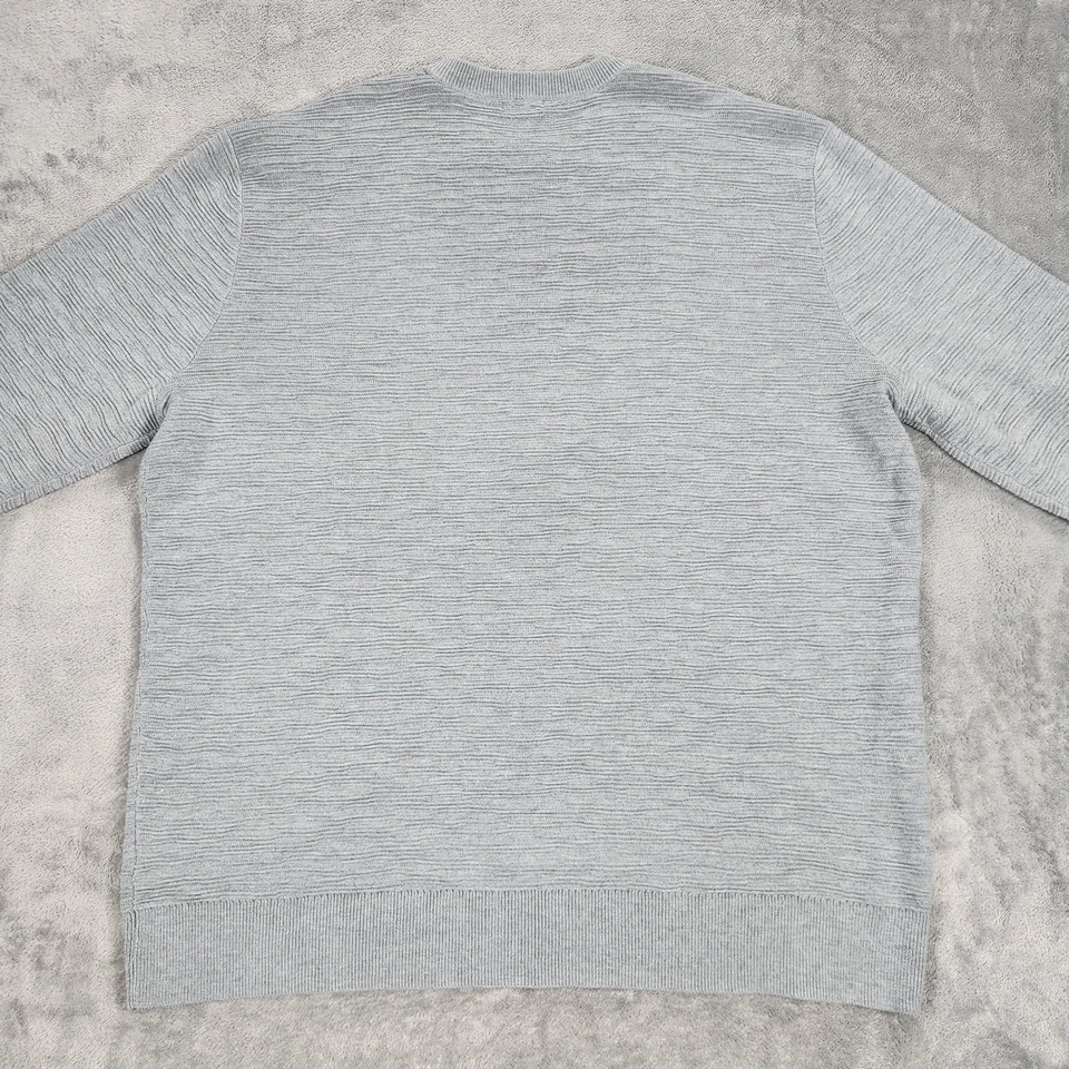 Smartwool Sweater Mens XXL Gray Brookline Textured Wool Blend - Image 3 of 4