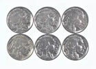1930-1937 XF/AU Better Condition: Great Detail in Buffalo Horn 6 Coin Lot *700