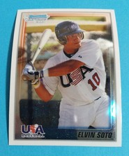 2010 Bowman Chrome USA Baseball 1st Elvin Soto RC #USA-16 