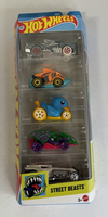 Street Beasts - Hot Wheels - 1:64 Ratio - New - 5 Pack JBJ90