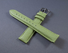 18mm Lizard Green Genuine Leather Lizard Emboss Interchangeable Watch Band Strap