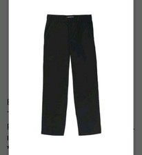 NWT French Toast Boys Relaxed Fit Adjustable Waist uniform Pant black 18 no iron