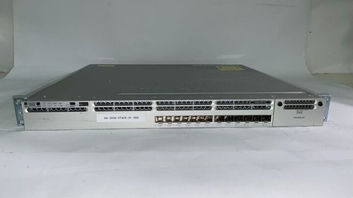 Cisco Catalyst 3850 12-Port SFP Network Switch WS-C3850-12S-S. Ears, 1x PSU - Picture 2 of 7