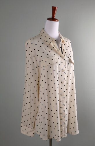 CHICO'S NWT $79 Easy Shirt Top in Foulard Polka Dot Size 1 US 8 / 10 / Medium - Picture 3 of 6