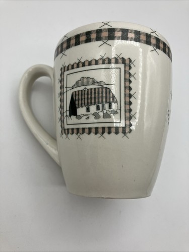 Ireland Fragrance Boutique Mug Cead Mile Failte Cottage Sheep Plaid Trim 11 oz - Picture 9 of 9