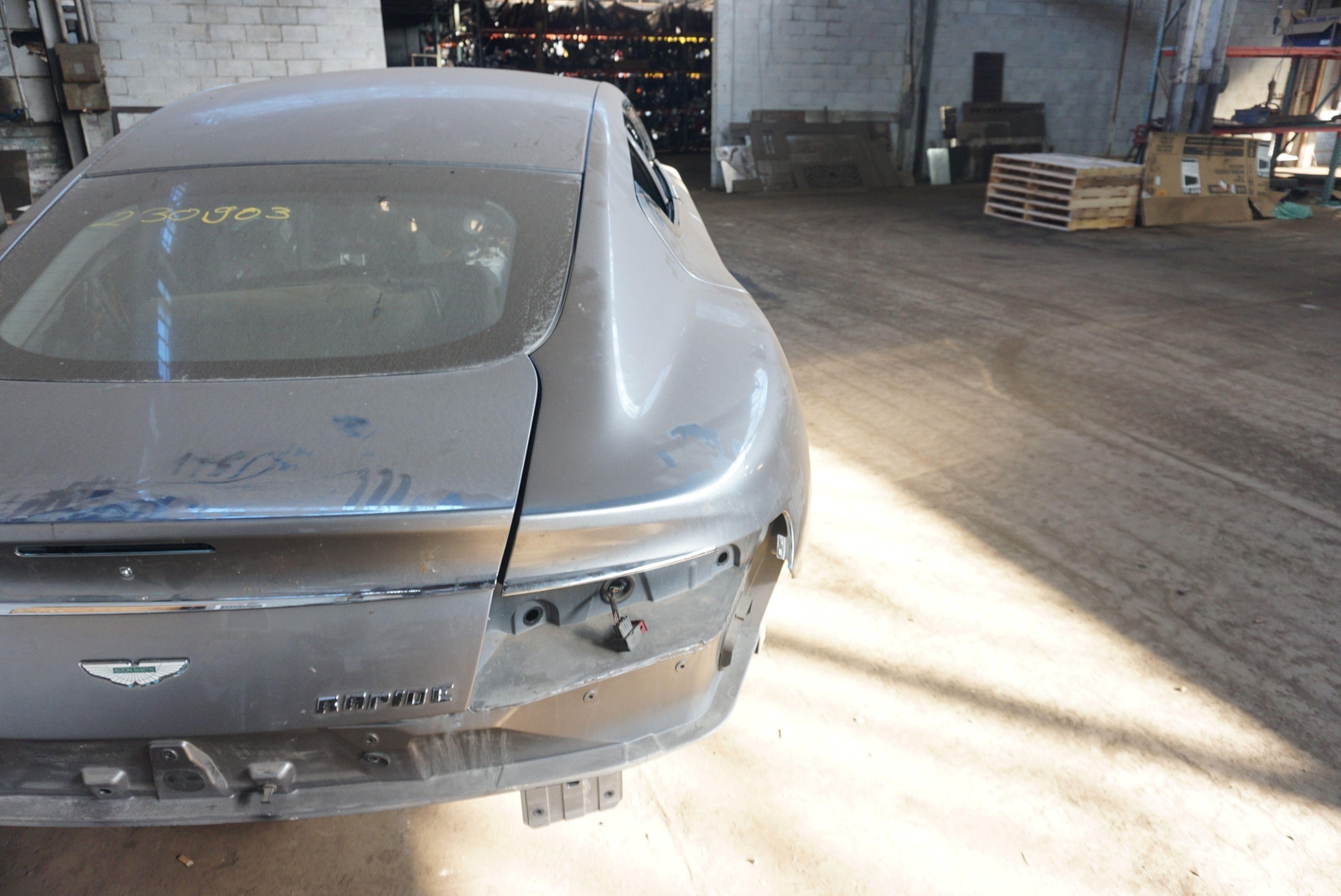 Rear Right Side Quarter Panel Body Structural Cut Silver Aston Martin Rapide 11