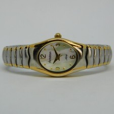 Armitron Now 75/2531 Two Tone Quartz Analog Women's Watch Sz. 5 3/4" New Battery