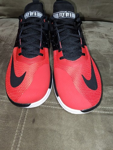 Nike Fly By Low II AJ5902-006 Black/Red Size 14 - Picture 10 of 11