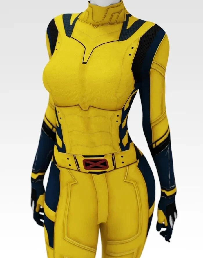 Disfraz de Wolverine Mujer Spandex, XS-XXXL, Adulto Triple Garras Superhéroe Conjunto Foto 3 de 4