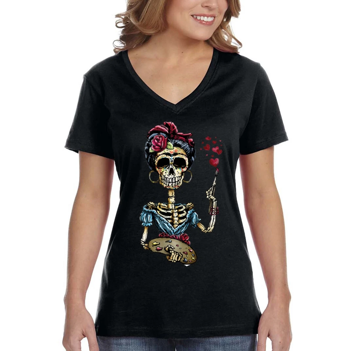 day of the dead womens shirt