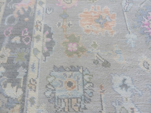 4 x 6'2 Hand Knotted Gray Modern Oushak Oriental Rug G15222 - Picture 10 of 13