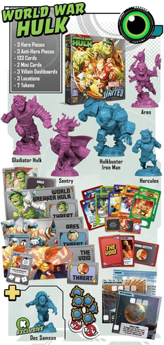 Marvel United Multiverse WORLD WAR HULK New Kickstarter Exclusive Doc Samson KSE - Picture 2 of 18