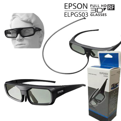 Genuine Epson ELPGS03 RF 3D Glasses for 2000 2030 3020e 5020UBe