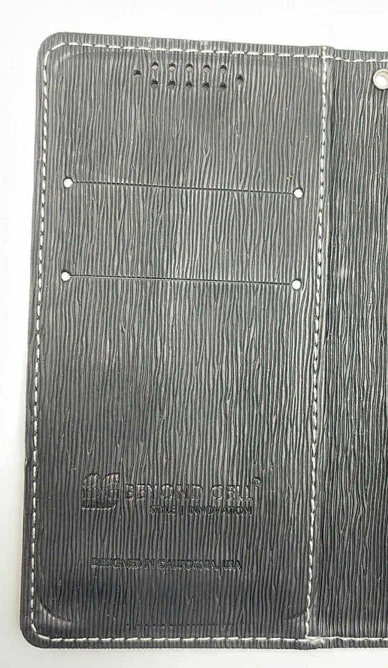 Estuche tipo billetera Beyond Cell Dragon para Alcatel One Touch Elevate, azul marino/negro Foto 4 de 4