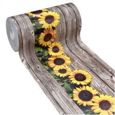 Tappeto cucina gomma pvc parquet legno girasoli antimacchia antiscivolo lavabile