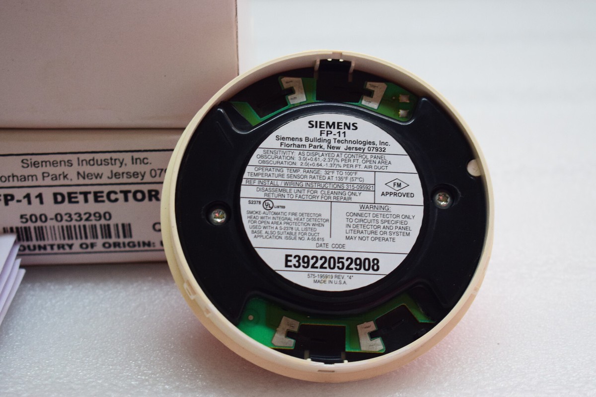 FP-11 Siemens Smoke Detector - Detecto Fire