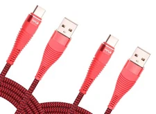 Fast Charge 6ft and 10ft Long USB-C Cables TYPE-C Cord Power for Cell Phones