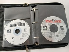 Vintage Playstation PS1 Game & Memory Card Storage Case FULL OF 27 VIDEO GAMES