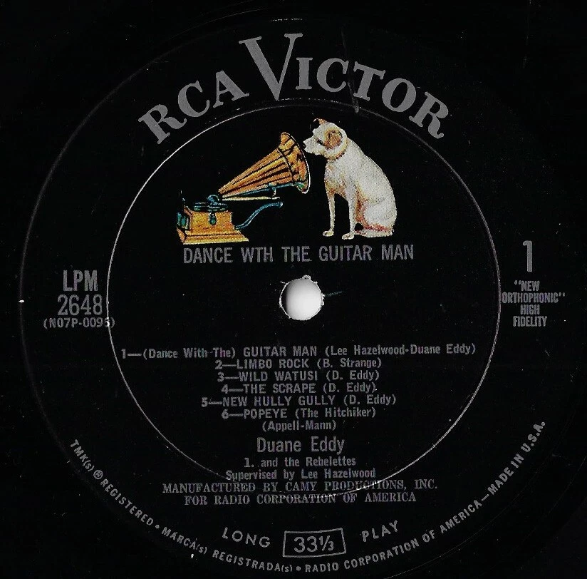 DUANE EDDY dance with the guitar man U.S. RCA LP_original 1962 NEAR MINT vinyl - Image 3 of 4