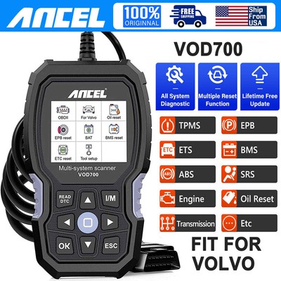 ANCEL VOD700 All System OBD2 Scanner Car Diagnostic Scan Tool TPMS EPB ABS BMS
