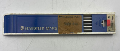 Vintage Staedtler Mars Lumograph 200-2h Pencil Leads in box - 9 Total - Drawing