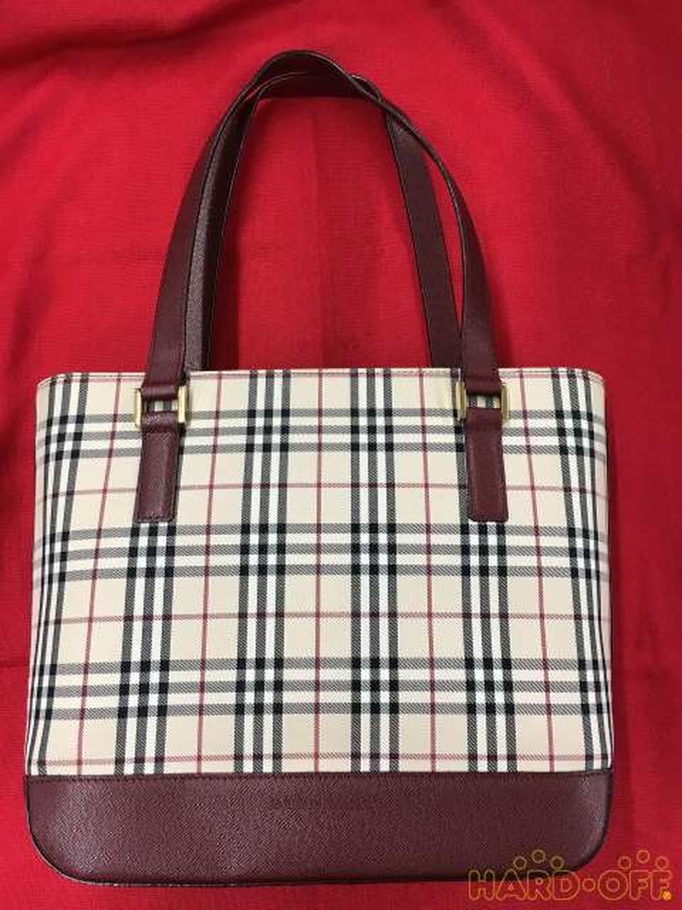 BURBERRY Tote Bag  No.  Nova Plaid Tote Bag BURBERRY 1210a