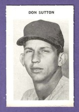 1969 MILTON BRADLEY BASEBALL - DON SUTTON - HOF - DODGERS - NRMT - COMBIN SHIPPG