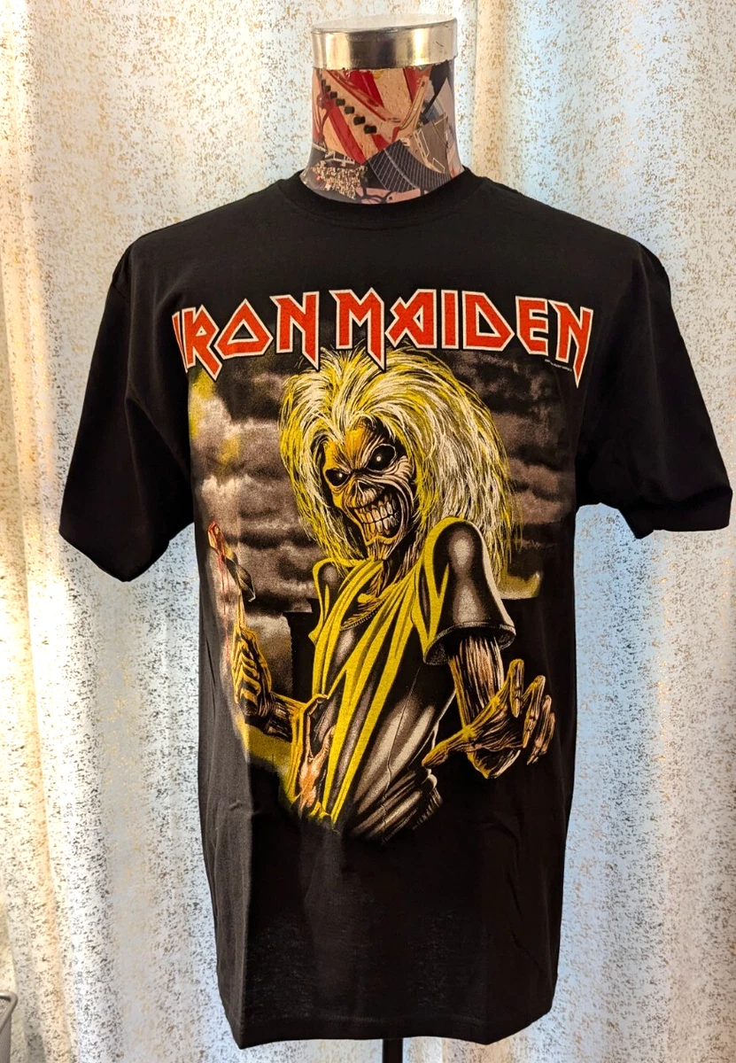 T-shirt Vintage Iron Maiden XL - Motif Eddie Le Soldat, 100% Coton, Marque Delta - Occasion TB
