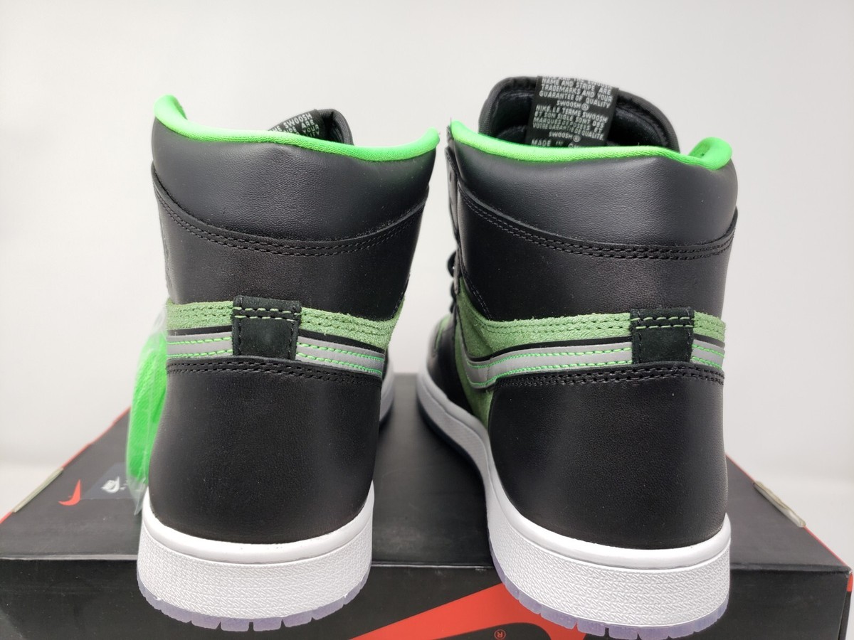 Air Jordan 1 High Zoom Mens Size 10 CK6637-002 Zen Green Black
