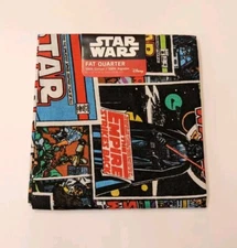 Star Wars Empire Fabric Fat Quarter 18" X 21" 100% Cotton Comic Book Vader