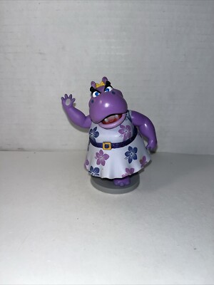 Disney 4'' Hilda Hippo Happy Helper Minnie Mouse Hippopotamus Topper Figure Toy