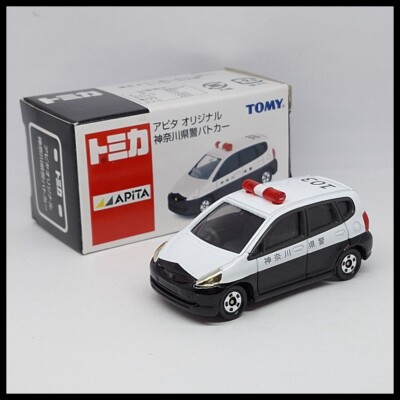 TOMICA APITA HONDA FIT JAZZ POLICE CAR 1/59 TOMY DIECAST CAR NEW