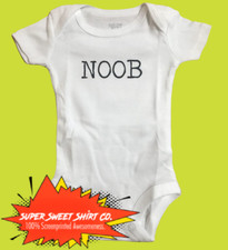 Noob Bodysuit, Baby Shower, mom gift, infant creeper, geek baby, nerdy baby